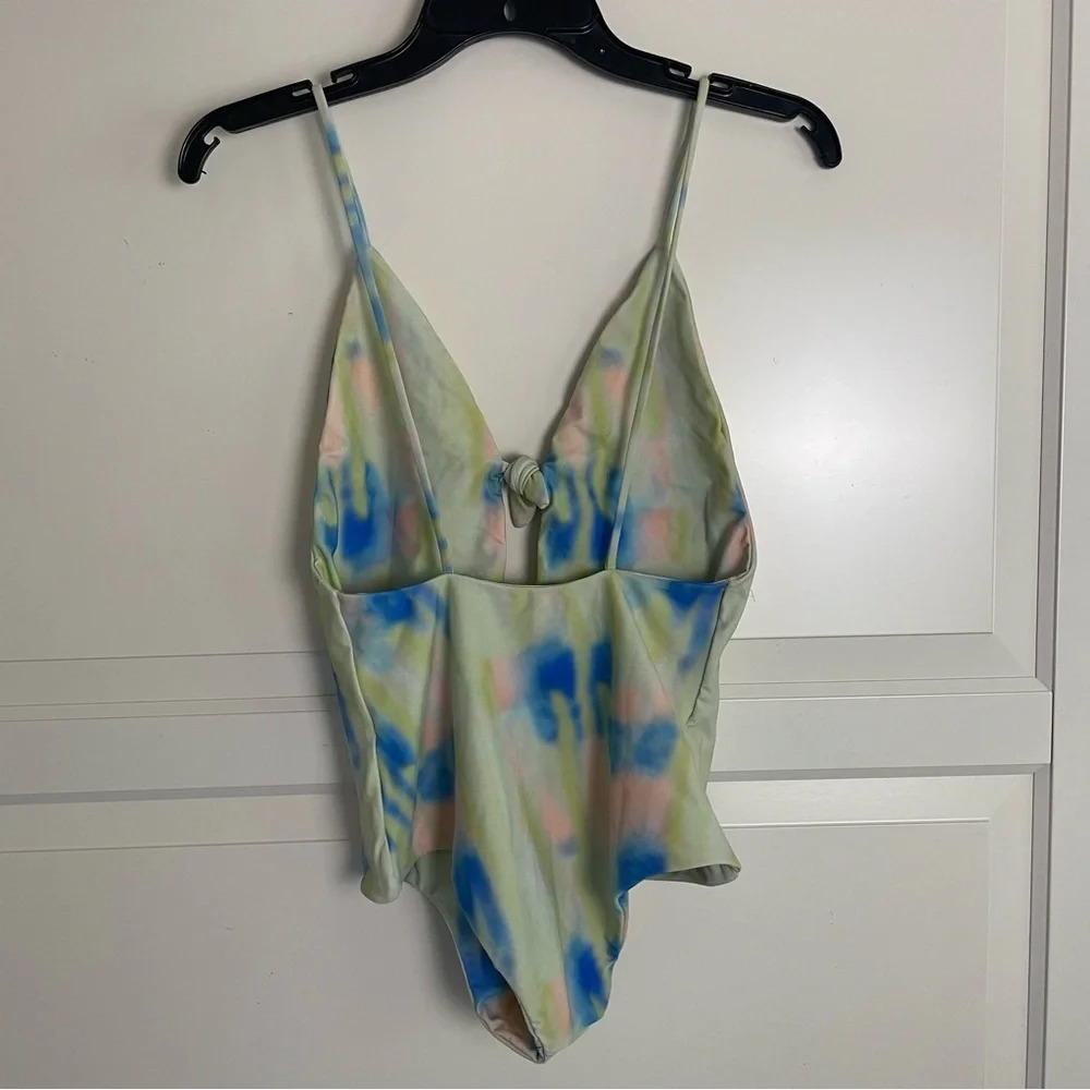 New! Aila Blue midnight in Paris acid tie dye one piece swimsuit 15429 - Picture 7 of 8